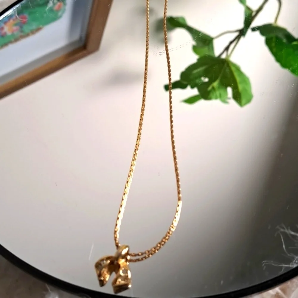 Christian Dior Gold Necklace Authentic